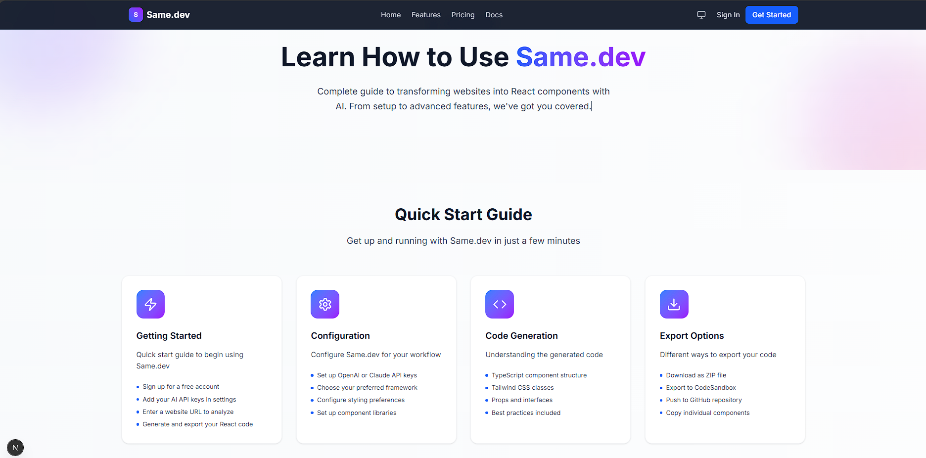 Same.dev screenshot 4